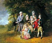 Johann Zoffany Queen Charlotte with her Children and Brothers Sweden oil painting artist